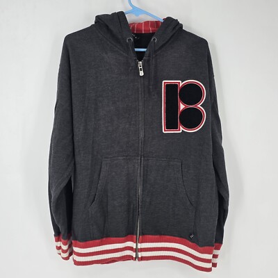Vtg Y2K Plan B Skateboard Danny Way Full Zip Heavyweight Hoodie sz Small Grunge 