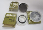 Nikon Vintage Close up Attachments No. 0, 2 & Polarizing Filter