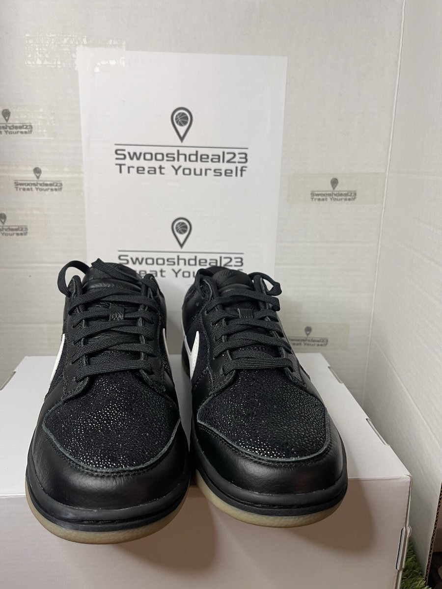 Men's 8.5 🔥 Nike Dunk Low Black White Gum Nike By You Men's 8.5 🔥 Nike Dunk Low Black White Gum Nike By You