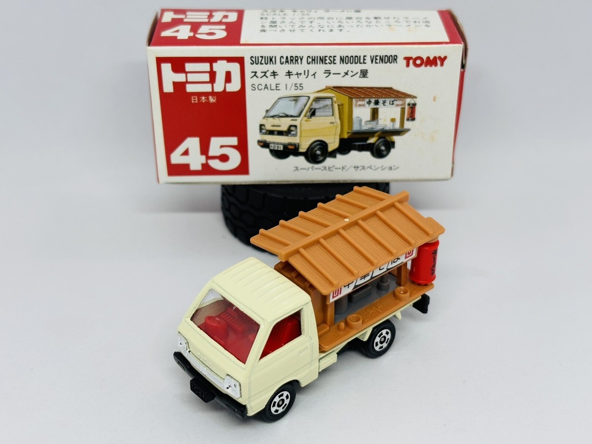 タカラトミー TAKARA TOMY トミカ TOMICA まとめ売り 45台 Tomica Tomy 45-3 Suzuki Carry Chinese Noodle Vendor - Made