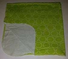 Disney Baby Green White Polka Dot Receiving Blanket Lovey Security 100% Cotton
