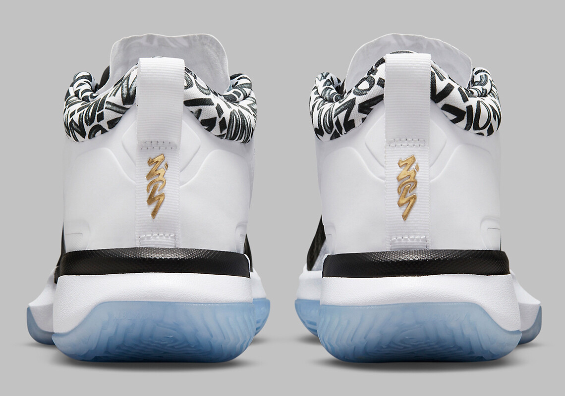 New Jordan Zion 1 men's basketball shoes black-white-metallic gold