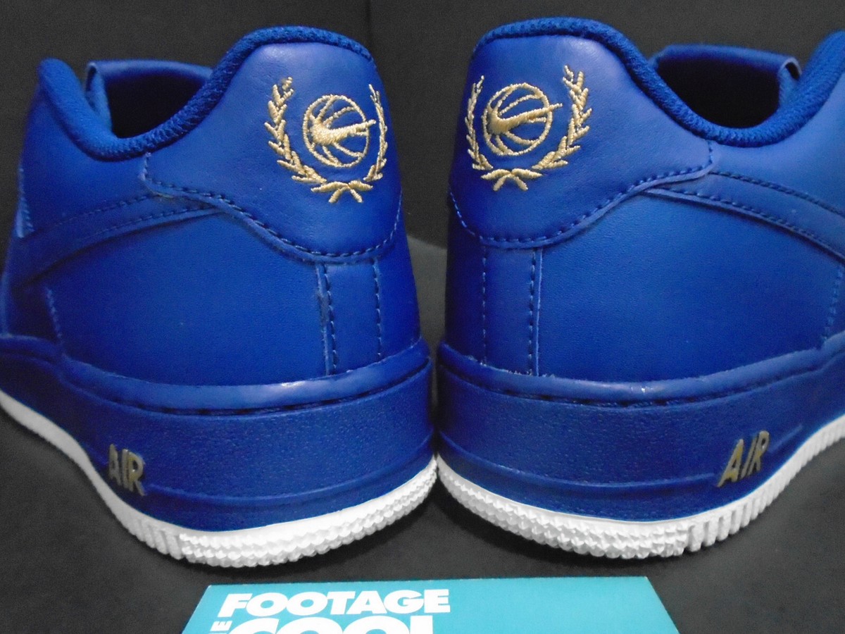 2018 NIKE AIR FORCE 1 LOW GS DEEP ROYAL BLUE WHITE GOLD 2018 NIKE AIR FORCE 1 LOW GS DEEP ROYAL BLUE WHITE GOLD