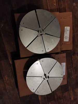 (4) Titus 30059303 Air Balancing 8  Round Damper Steel Opposed Blade
