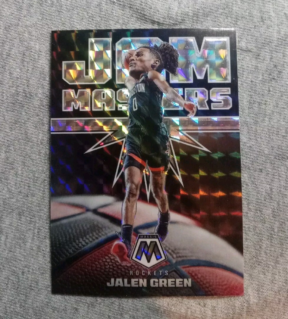 Jalen Green 2021-22 Mosaic Jam Masters Silver Mosaic Prizm #11 Houston Rockets