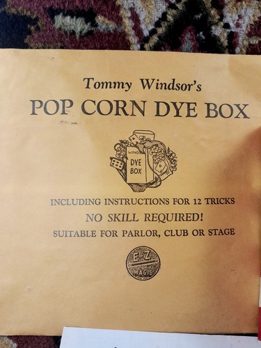 Vintage Tommy Windsor's Popcorn Dye Box Complete Package vintage Elephant style - Picture 8 of 10
