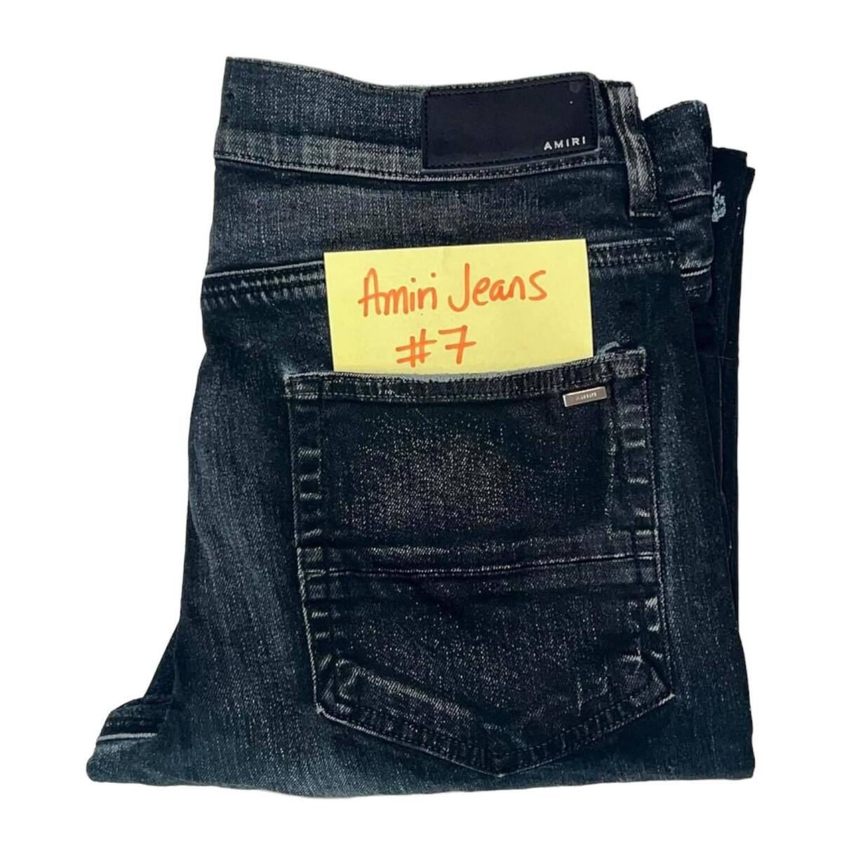 Amiri Black Shotgun Distressed Denim Jeans Light Fade Size Amiri Black Shotgun Distressed Denim Jeans Light Fade Size