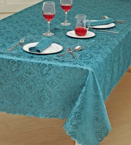 New Top Quality Jacquard Damask Table cloth Napkin Table Runner Rectangle Round* - Picture 23 of 56
