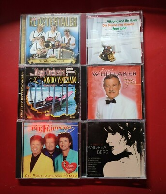  6 CDs, Andrea Berg, Flippers, Roger Whittaker, Magic Orchestra, Klostertaler