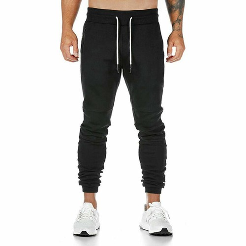 Mens Slim Fit Tracksuit Bottoms Skinny Jogging Joggers Sweat Pants Gym Trousers - Picture 14 of 15