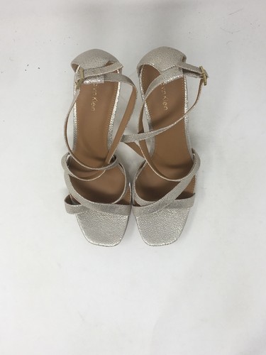 Calvin Klein Women’s Vonnie Dress Sandal Size 9.5 M US Silver - Picture 4 of 12