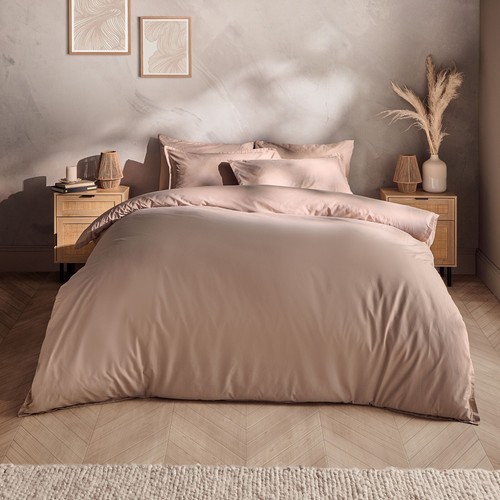 Silentnight Washed Cotton Rich Duvet Cover Set Pillowcase Soft Bedding Easy Care - Picture 16 of 36