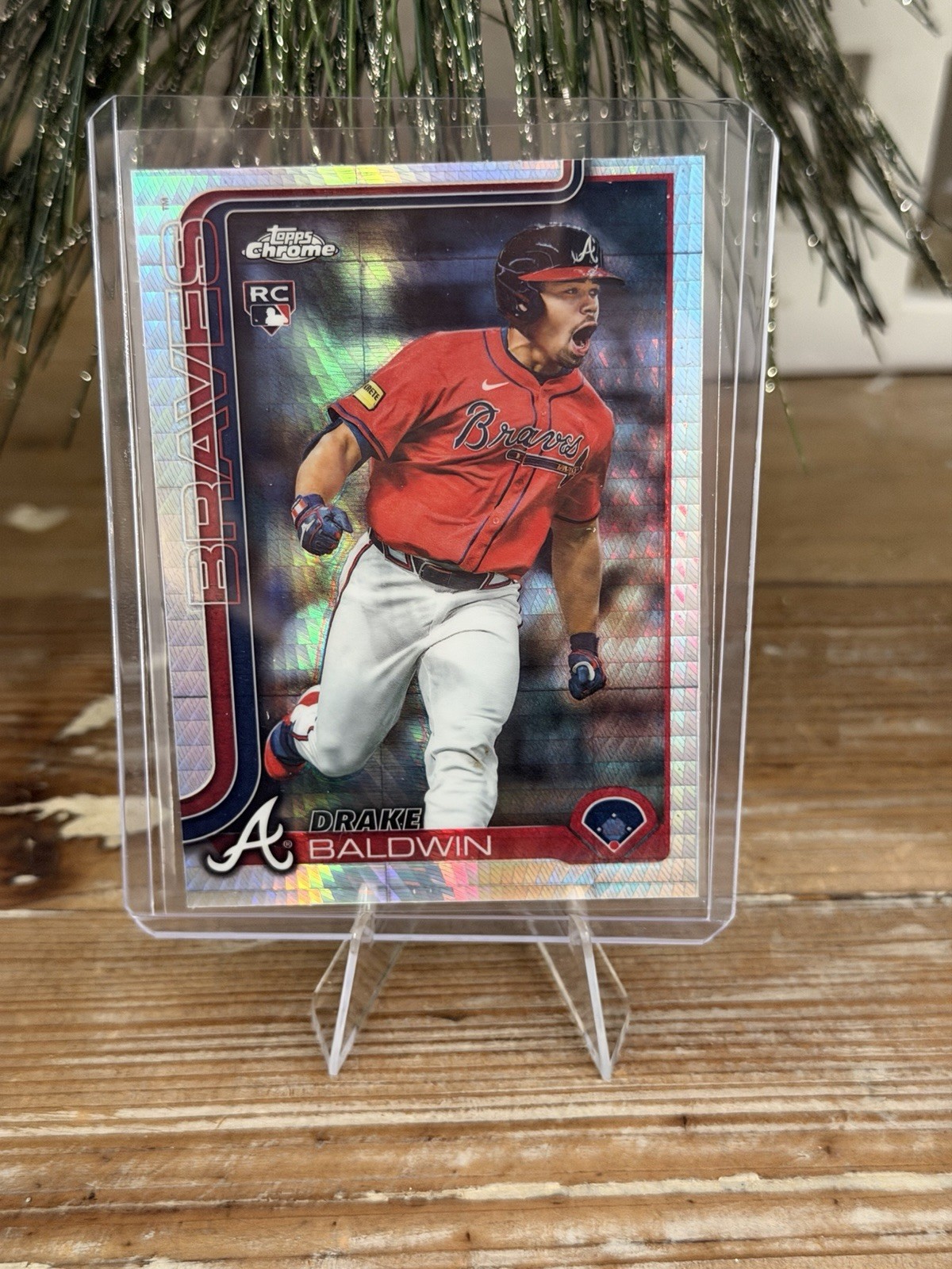 2025 TOPPS CHROME UPDATE DRAKE BALDWIN ROOKIE PRISM REFRACTOR #USC96 BRAVES RC