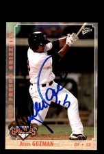 Signed Baseball Card Auto Jesus Guzman 2010 MultiAd Fresno Grizzlies