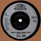 Jesus Jones NM 45 rpm "Right Here, Right Now" on Food Records (U.K. pressing)