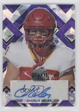 2022 Leaf Metal Draft Portrait Purple Crystals 6/15 Charlie Kolar Auto 1p5
