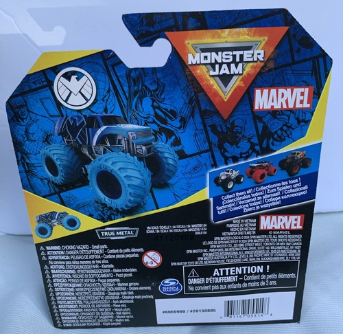 Monster Jam Marvel Shield Series 3 Truck Free Shipping Nick Fury Hawk-Eye - Picture 3 of 3