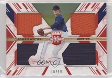 2019 Panini Elite Extra Edition Triple Silhouettes Red 16/49 Forrest Whitley 5b6