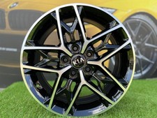 4x 17 " 5x114.3 Kia Sportage Line Style Black Polished Wheels: Fits für Optima