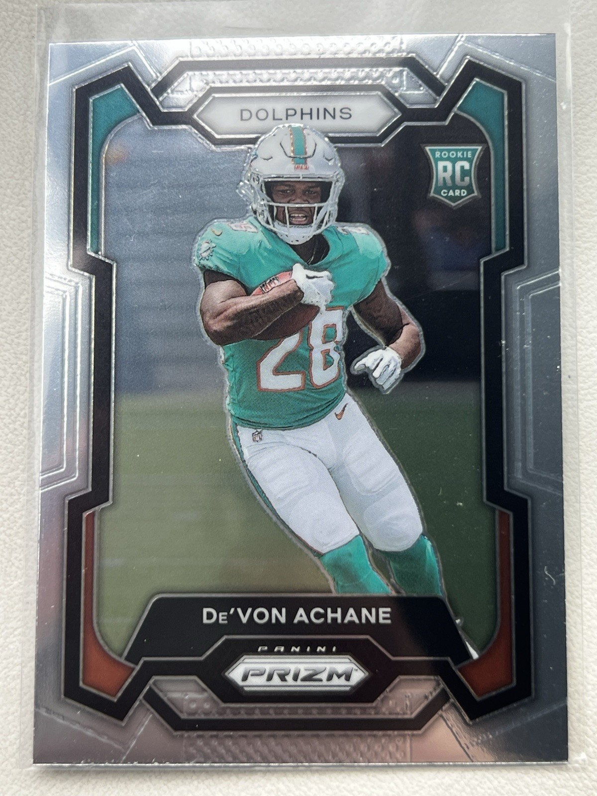 2023 Panini Prizm #365 De'Von Achane Silver
