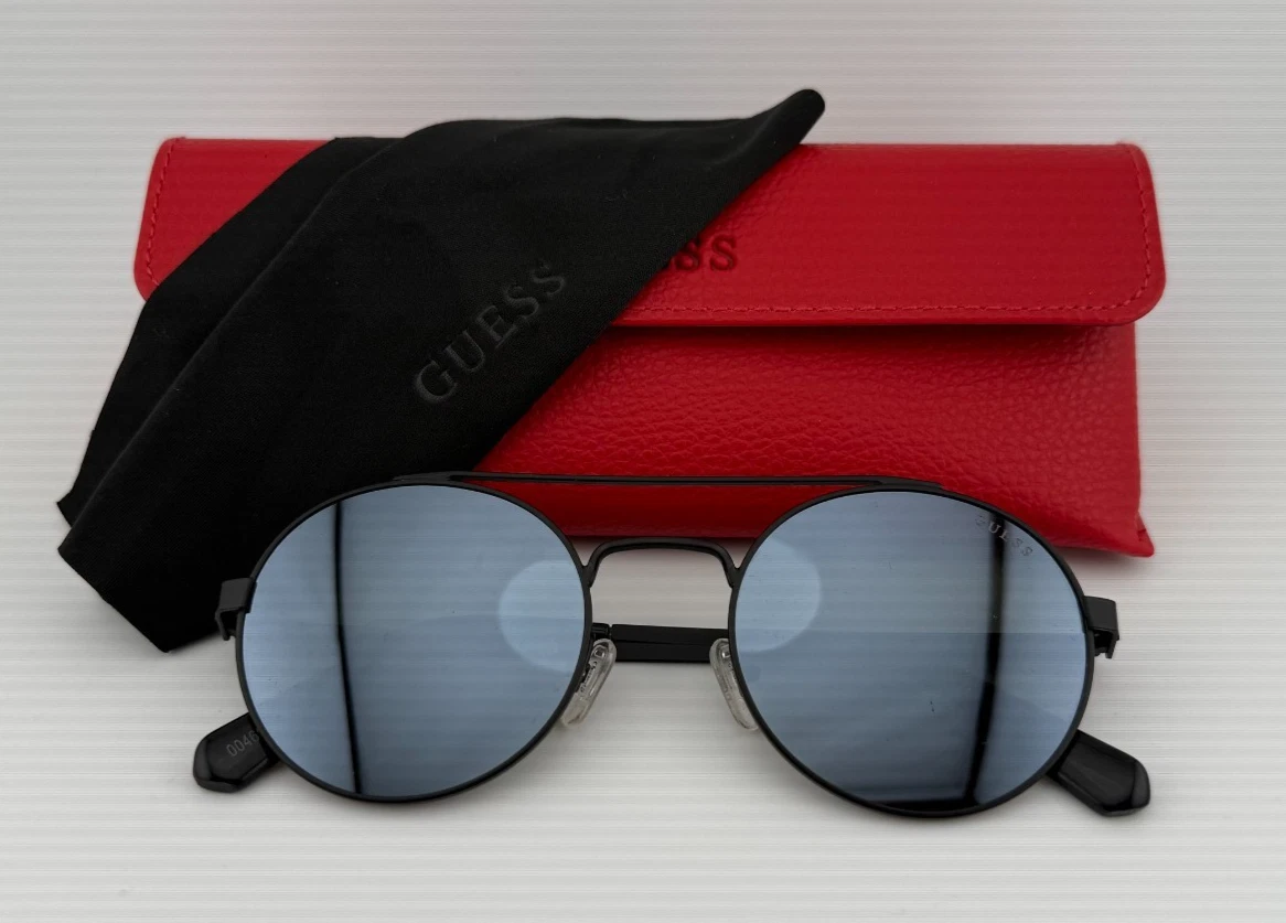 GUESS Black Round Sunglasses for Women for sale | eBay