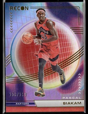 2022-23 Panini Recon #9 Pascal Siakam Holo Red 106/199 Basketball Card 0101S