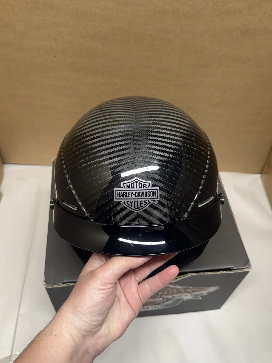 Harley Davidson Motorcycle Genuine Skull Half Helmet Gloss  Black XS Small w Box Harley-Davidson Harley-Davidson Half Helmets Helmets for  main image 4