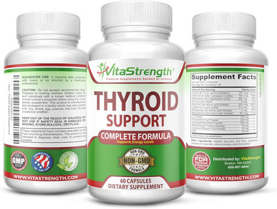 Thyroid Support - Complete Formula to Support Energy Levels with Iodine, Bladder