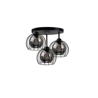 Loft Deckenleuchte Modern 3Xe27 Solo Black 1483