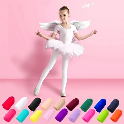 Mädchen Ballett Tanz Strumpfhose Kinder Samt Strumpfhose schwarz weiß Strümpfe 0-15Y weich