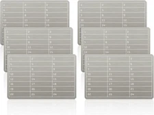 6 Pack Steel Crypto Seed Storage Plates Wallet Backup for Recovery Phrases