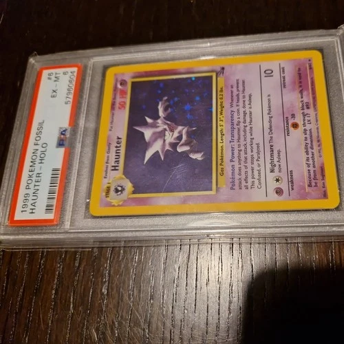 PSA 6 Haunter Holo Fossil 6/62 - Mint