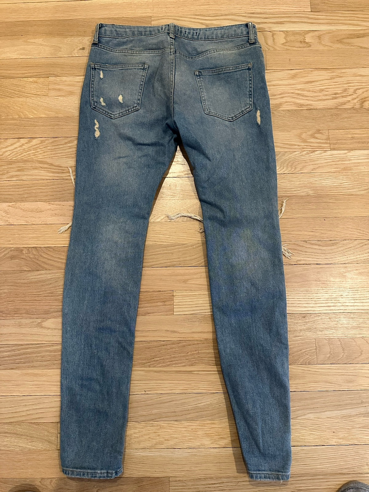 Topman Jeans Rockstar Distressed Slim Fit 32 X 32 Vintage Rare image 3
