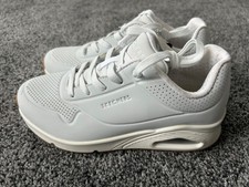 SKECHERS Street Los Angeles UNO Stand on Air White Sneakers Women  s Size 6 New
