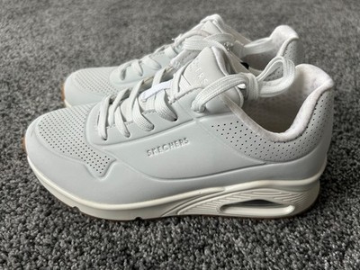 SKECHERS Street Los Angeles UNO Stand on Air White Sneakers Women s Size 6 New