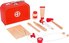 Wooden Toys Doctor's Kit Play Set incl. , Stethoscope, Thermometer and Much M...