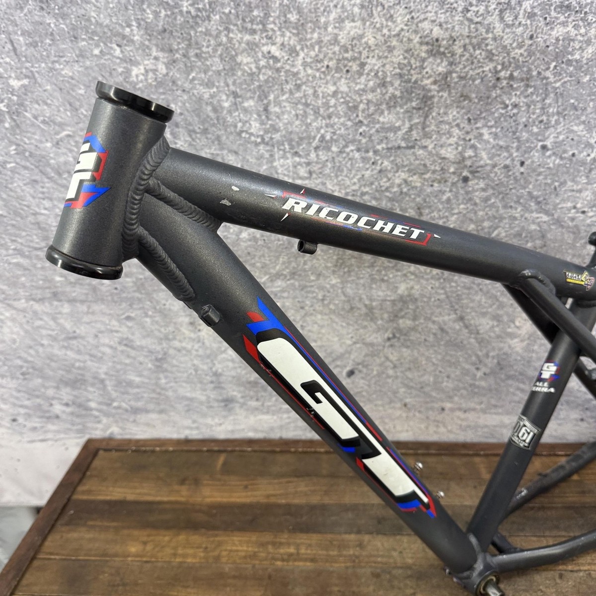 Vintage GT Ricochet MTB Frame 14.5in Triple Triangle 26in 135 Cafe