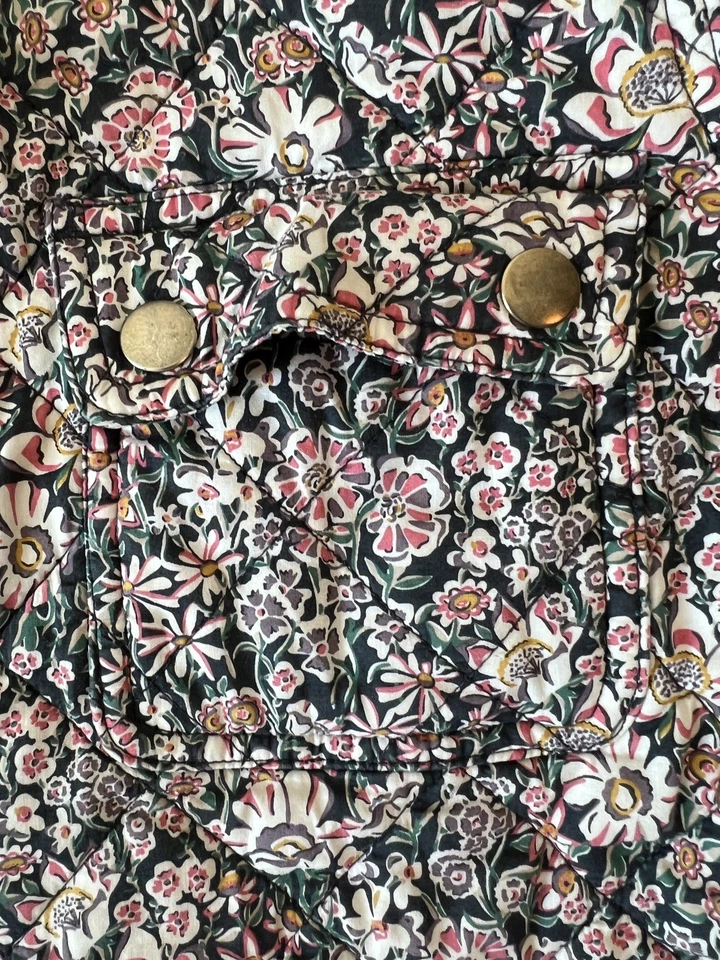 Chaqueta floral J Crew Downtown Field abrigo utilitario para mujer S Foto 4 de 4