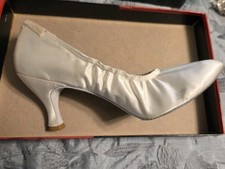 Capezio Ballroom Dance Shoes Size 10 White Satin Worn once