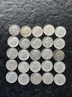 Lot of 25 - Silver 1960-1964 Roosevelt dimes FREE SHIPPING 90% Silver