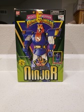 Vintage 1994 Mighty Morphin Power Rangers Deluxe Auto Morphin Ninjor Box