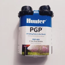 2 Pack Hunter PGP Adjustable Rotary Sprinkler 360 Degree Coverage 3 GPM
