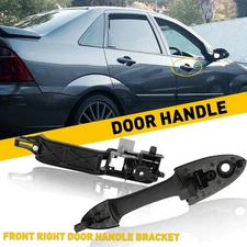 Front Driver Side Exterior Door Handle & Bracket Kit For 2000-2007 Ford Focus