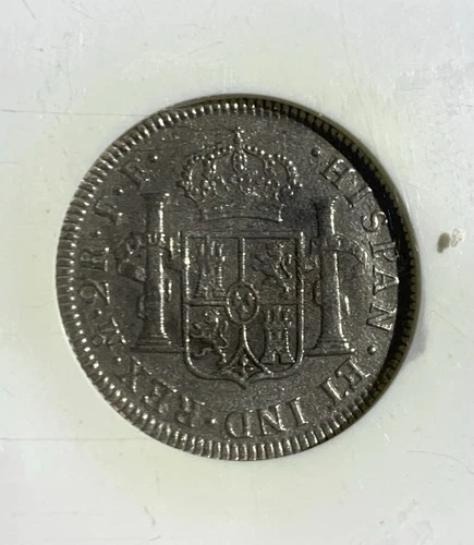 1782 MO FF MEXICO 2 REALES EL CAZADOR SHIPWRECK SILVER COIN NGC GRADED