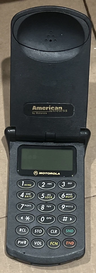 Motorola StarTAC 2G, Black, American Wireless, Rare, GSM, Flip Phone, 👀 Info - Image 2 of 4