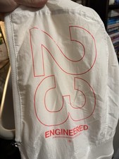 Jordan 23 Engineered Windbreaker Jacket White Full Zip Nylon Long Sleeve S