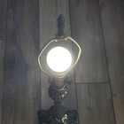 Vintage Tiffany Art Nouveau Style Lamp Base, Harp & Finial Only Cast Metal — photo 2
