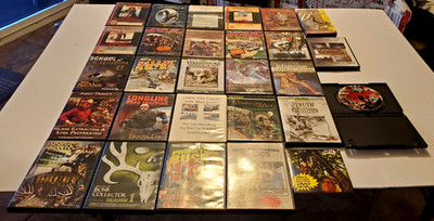 Lot of 23 Trapping & Hunting DVDs  Fox, Coon, Beaver, Coyote, Deer, Turkey, Fish