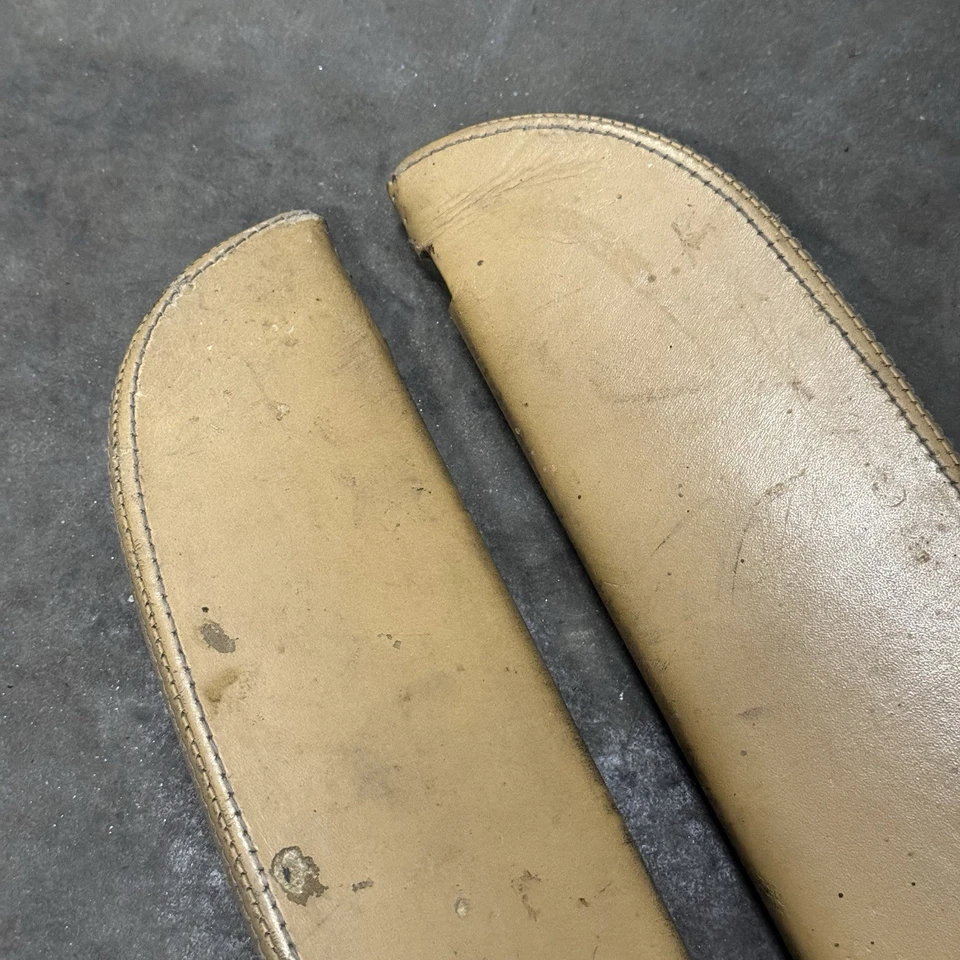 Par de tapas de cuero tostado para puerta Porsche 911 912E 1974+ Foto 2 de 4