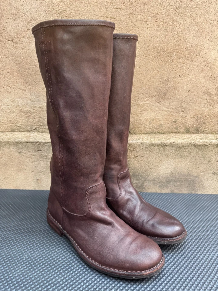 Bota alta Fiorentini+Baker Eternity de cuero marrón para mujer EU 40 | US 10 Foto 2 de 4